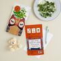 Personalised Owl Design Card And Microgreen Seed Gift, thumbnail 2 of 9