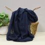 Sparkle Scarf In Navy Blue, thumbnail 1 of 3