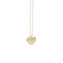 Gold Diamond Pave Circle Or Heart Necklace, thumbnail 5 of 9