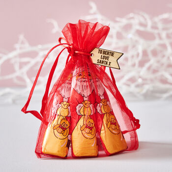 Chocolate Santa Personalised Christmas Stocking Filler, 4 of 4