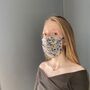 Floral Liberty Print Pleated Lightweight Face Masks, thumbnail 1 of 7