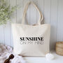 Sunshine On My Mind Holiday Beach Tote Bag, thumbnail 1 of 2