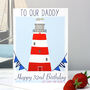 Personalised Lighthouse Age Birthday Card, thumbnail 4 of 12