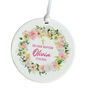 Floral Baptism Ceramic Ornament Gift For Girl, thumbnail 3 of 7