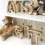 Hand Made Personalised Wooden Letter Money Boxes, thumbnail 2 of 5