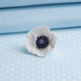 Hand Painted Small White Peace Poppy Brooch, thumbnail 1 of 3