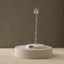 Silver Brass Towel Holder With Marble Base, thumbnail 1 of 2
