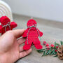 Red Gingerbread Candle Festive Christmas Decoration, thumbnail 7 of 7