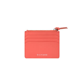 Zipped Coin And Card Holder Coral, 2 of 5