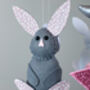 Pink Bunnies Baby Mobile, thumbnail 4 of 7