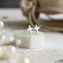 Silver Christening Earrings – ‘On Your Christening’, thumbnail 2 of 4