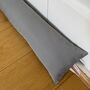 Light Grey Waterproof Draught Stopper With Filling, thumbnail 1 of 4