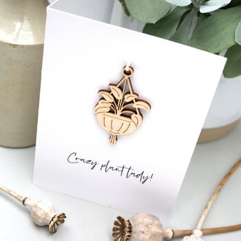 Crazy Plant Lady Personalised Card, 4 of 10
