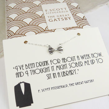 The Great Gatsby Bow Tie Necklace, 2 of 5