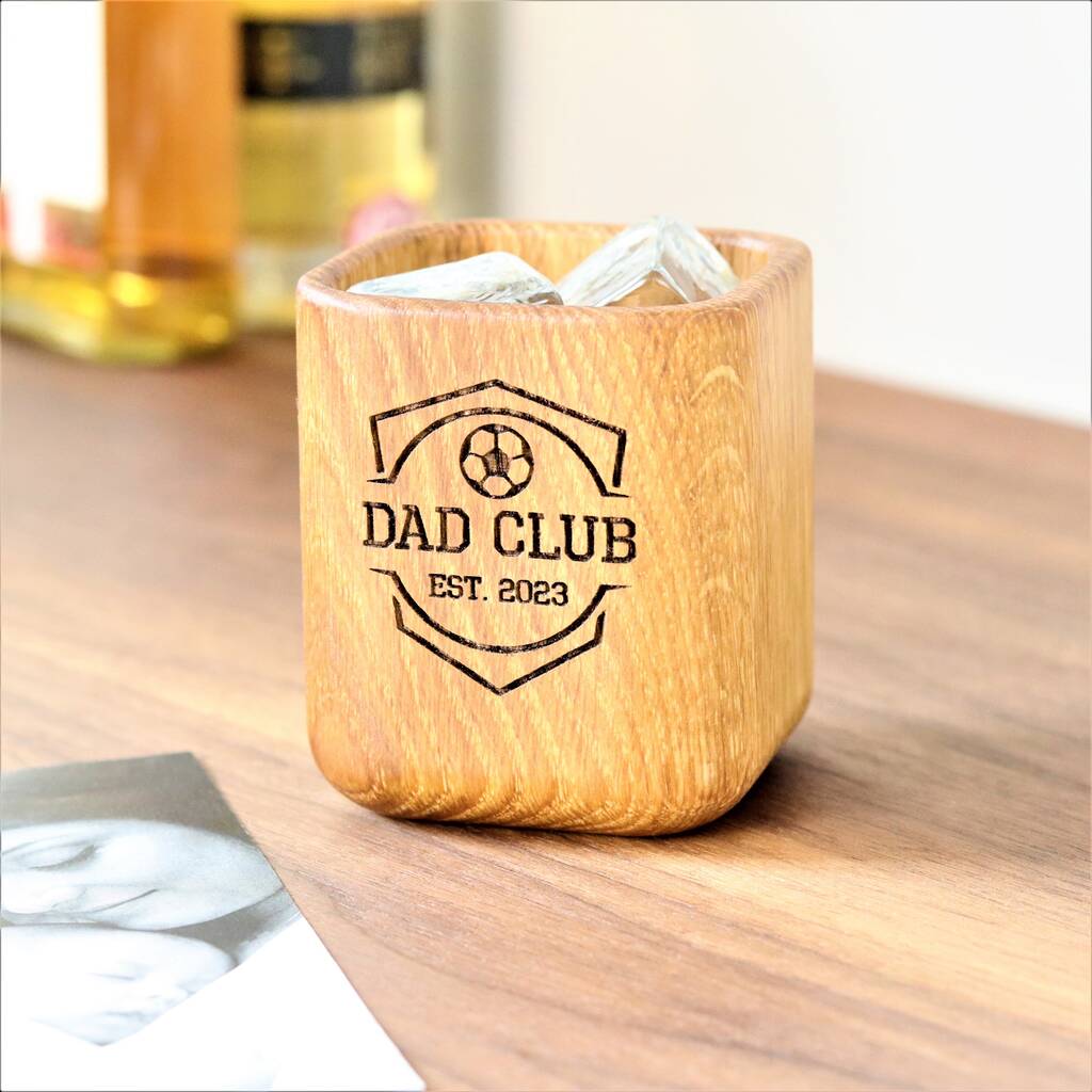 Personalised Dads Sports Club Whiskey Tumbler, 1 of 10