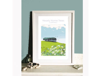 Nearly Home Trees Cornwall And Devon Travel Print, 2 of 5