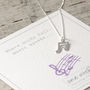 Music Note Necklace In Sterling Silver, thumbnail 1 of 9
