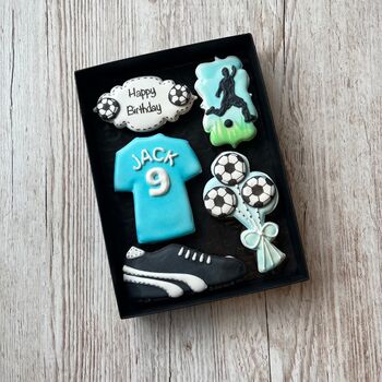 Personalised Football Fan Biscuit Gift, 8 of 12