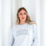 Ladies' Varsity Style Embroidered Mama Sweatshirt Jumper, thumbnail 6 of 12