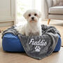 Personalised Charcoal Pet Blanket, thumbnail 1 of 5