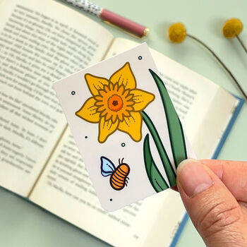 March Magnetic Birth Flower Bookmark Daffodil, 5 of 7