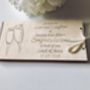 Personalised Wooden Money Wedding Gift Envelopes, thumbnail 3 of 6
