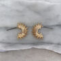 Gold Sunbeam Hoop Earrings, thumbnail 1 of 3