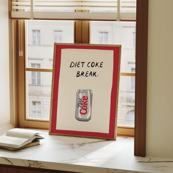 Diet Coke Break Funny Kitchen Print, 12 of 12