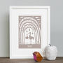 Personalised New Baby 'Papercut Style' Print, thumbnail 2 of 5