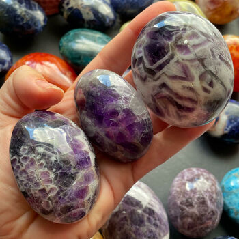 Rainbow Chakra Crystal Palm Stone Gift Set, 3 of 8