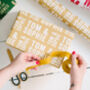 Christmas Letterpress Personalised Wrapping Paper, thumbnail 3 of 4
