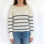Lace Breton Sweater Knitting Kit, thumbnail 4 of 10