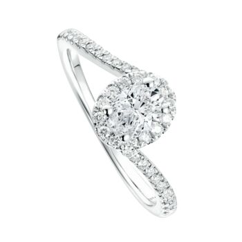 Camille White Gold Lab Grown Diamond Engagement Ring, 2 of 5