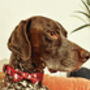 Winter Wonderland Plaid Christmas Dog Bow Tie, thumbnail 2 of 2