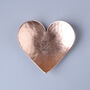 7th Anniversary Gift, Copper Heart Dish, thumbnail 4 of 11
