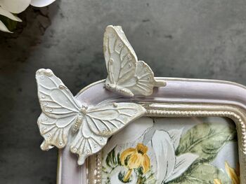 Ornate Butterfly Floral 6x4 Inch Photo Frame For Home Decor, 4 of 8