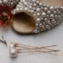 Swarovski Pearl Comb And Hairpin Set Of Five Lustre, thumbnail 6 of 7