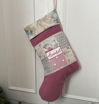 Luxury Patchwork Christmas Stocking, 8 of 12