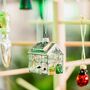 Greenhouse Shaped Bauble Christmas Gift Present, thumbnail 1 of 3