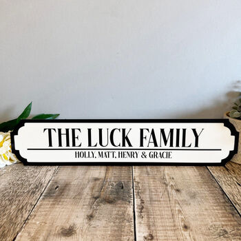 Personalised Family Name Road Sign For Home Decor, 2 of 5