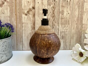 Natural Coconut Shell Soap And Lotion Dispenser, 10 of 11