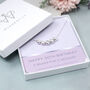 50th Birthday Bead Necklace Sterling Silver, thumbnail 3 of 3