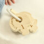 Personalised Wooden Baby Key Toy, thumbnail 5 of 5
