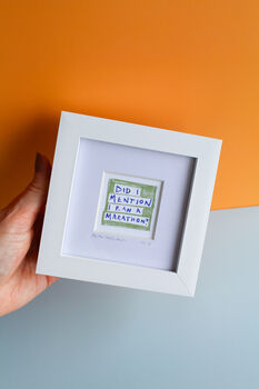 Funny Marathon Mini Art Print, 2 of 8