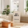 But I Want It. A Novel By Me Wall Print | Black And Cream, thumbnail 1 of 3