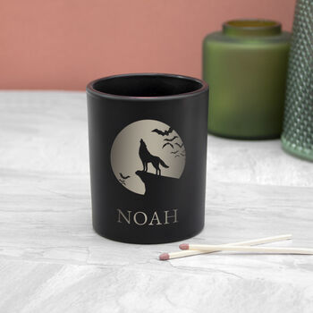 Personalised Howling Wolf Candle Holder, 5 of 5