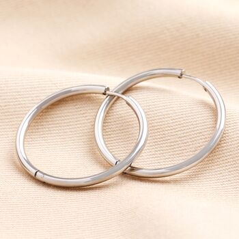 Stainless Steel Hoop Earrings, 11 of 12