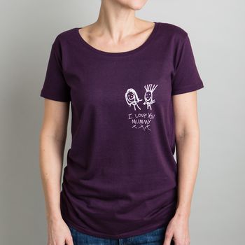 Woman's T Shirt Printed With Your Child's Drawing, 3 of 7