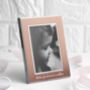 Personalised Rose Gold Metal Photo Frame, thumbnail 1 of 3