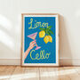 Limoncello Italian Cocktail Art Print, thumbnail 1 of 10
